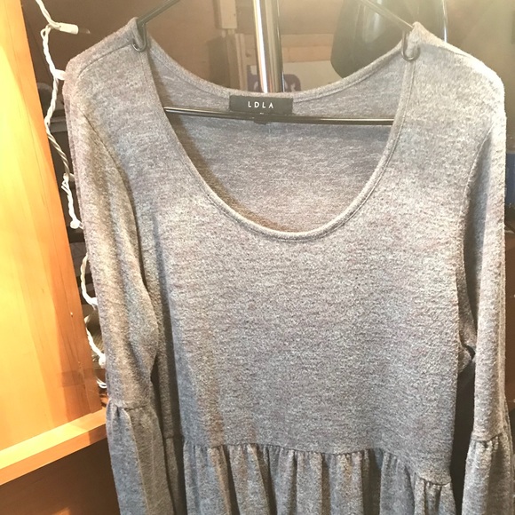 Dress with crimped arms and waist band - Picture 1 of 3